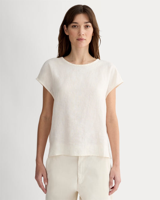 The Muscle Top in Linen | Bone