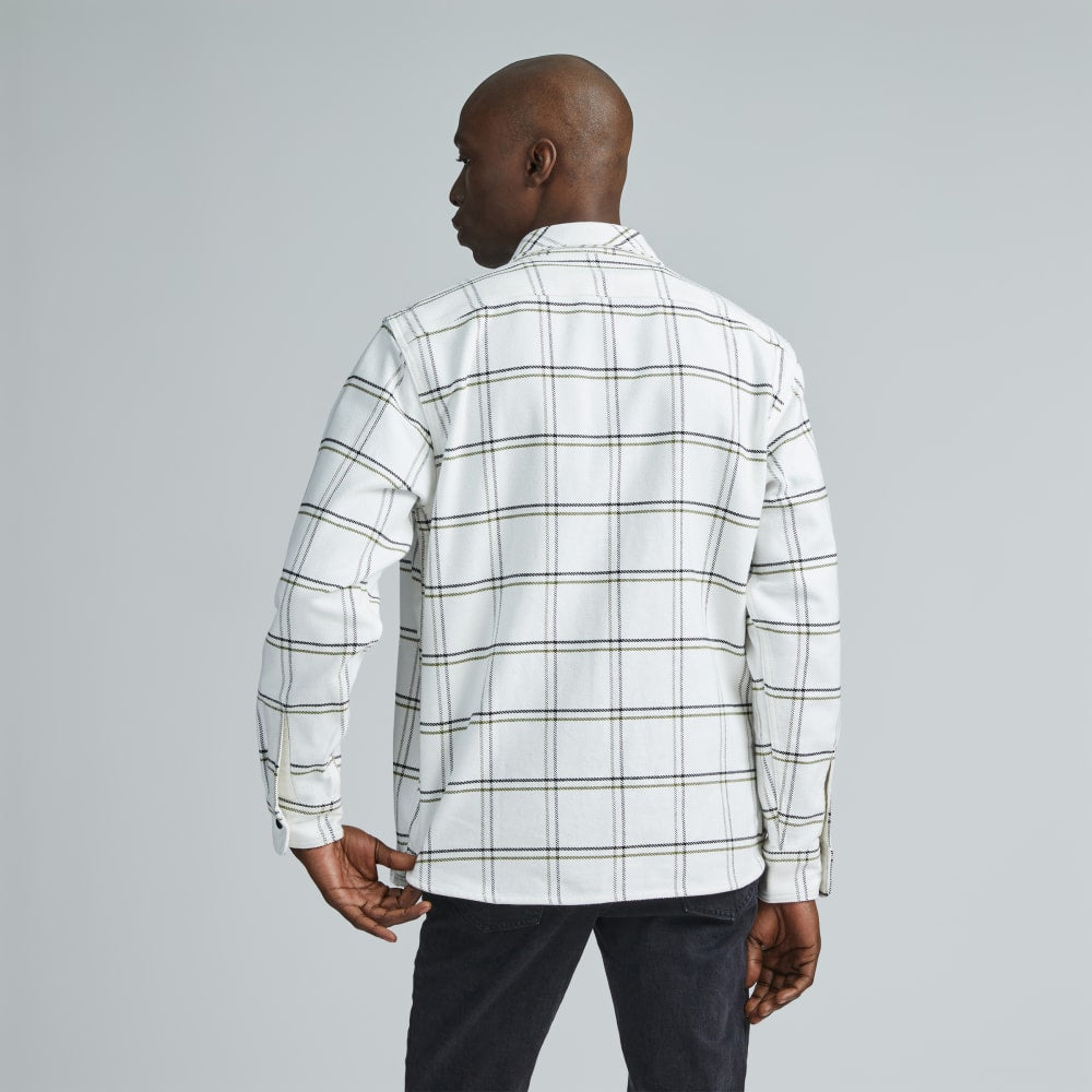 The Heavyweight Overshirt | Uniform | Moss Double Windowpane