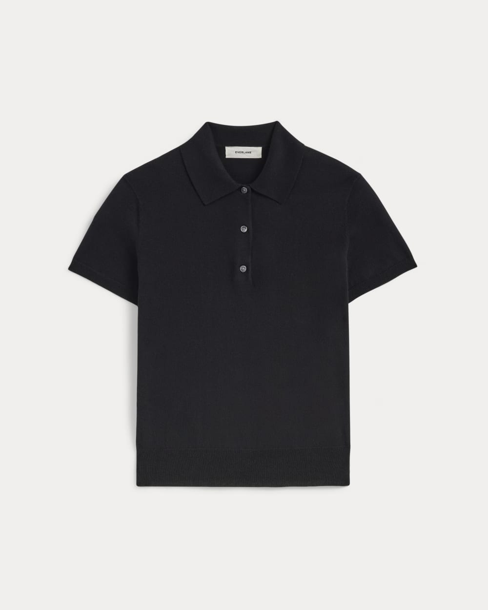 The Polo in Cotton Cashmere | Black