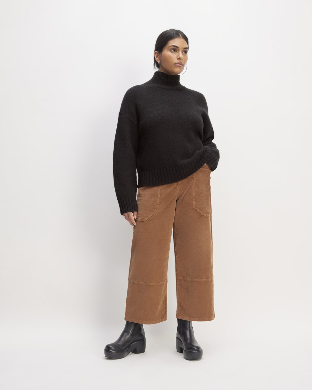 The Cloud Oversized Turtleneck | Black