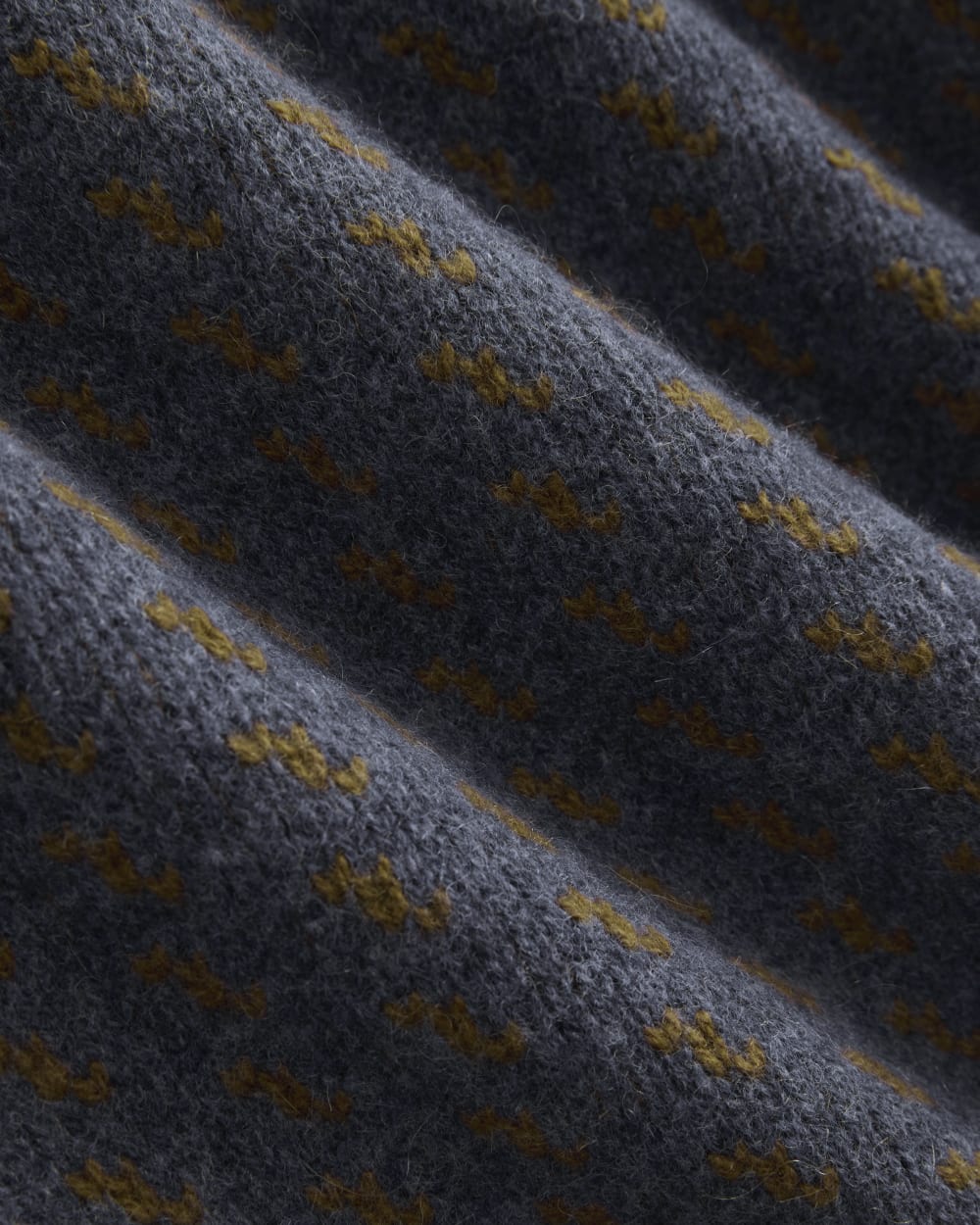 Wool Cashmere Nordic Crew | Heathered Indigo