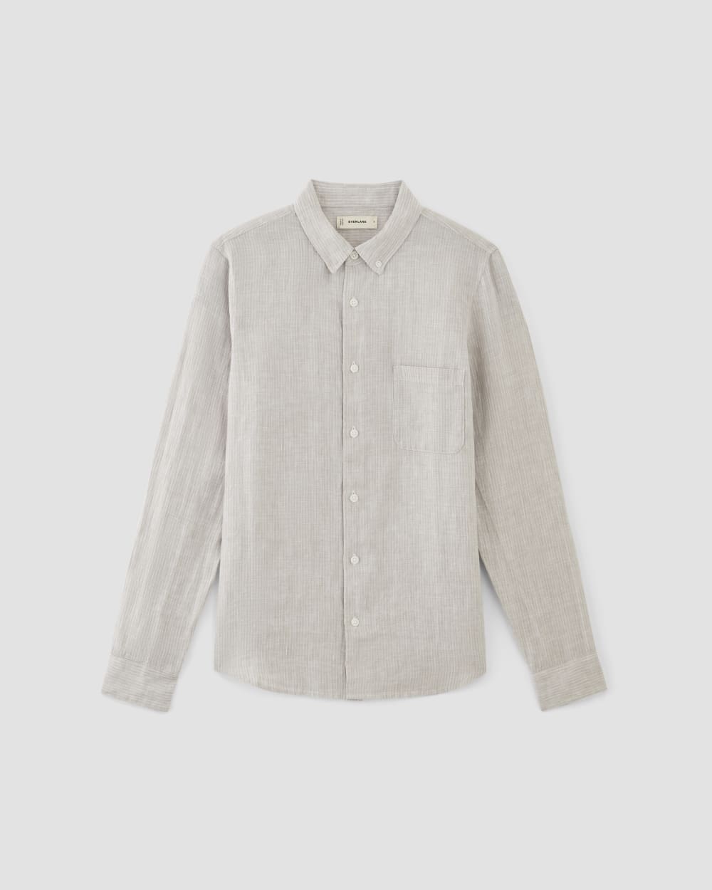 The Classic Shirt in Linen | Stone / White