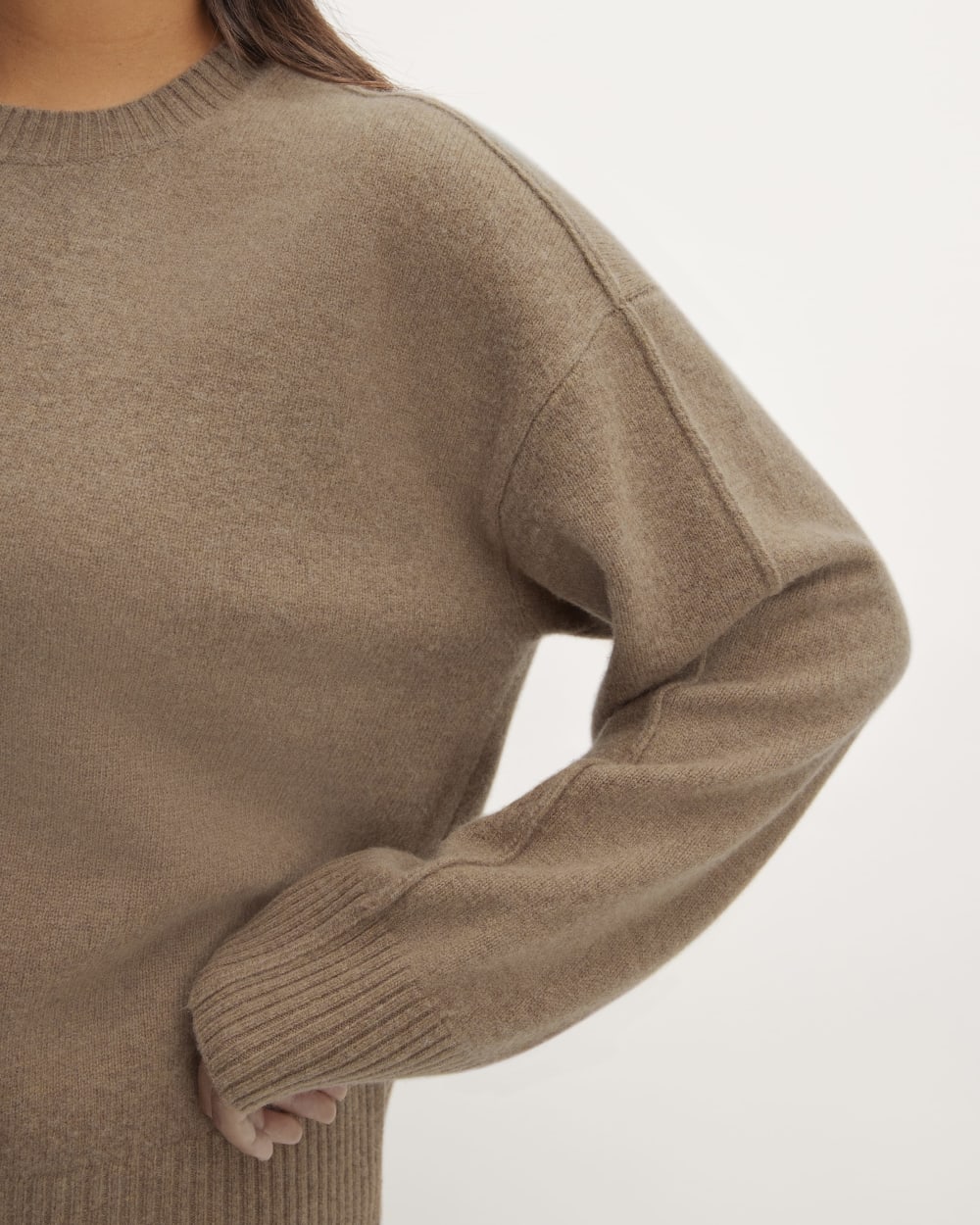 The Good Merino Wool Crewneck Sweater | Praline