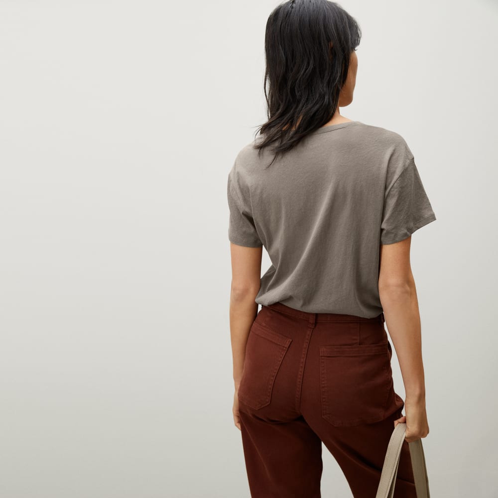 The Air Scoop-Neck Tee | Clay