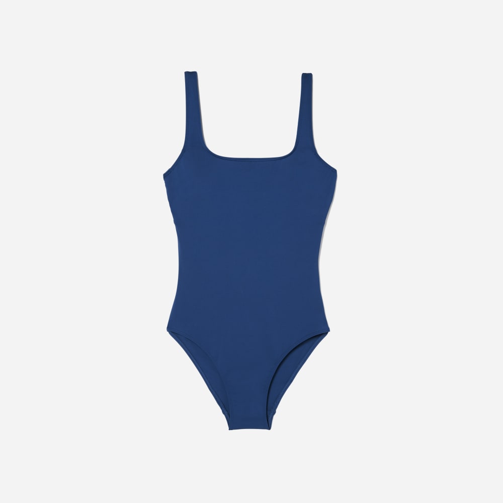 The Square-Neck One-Piece | Blue Dusk