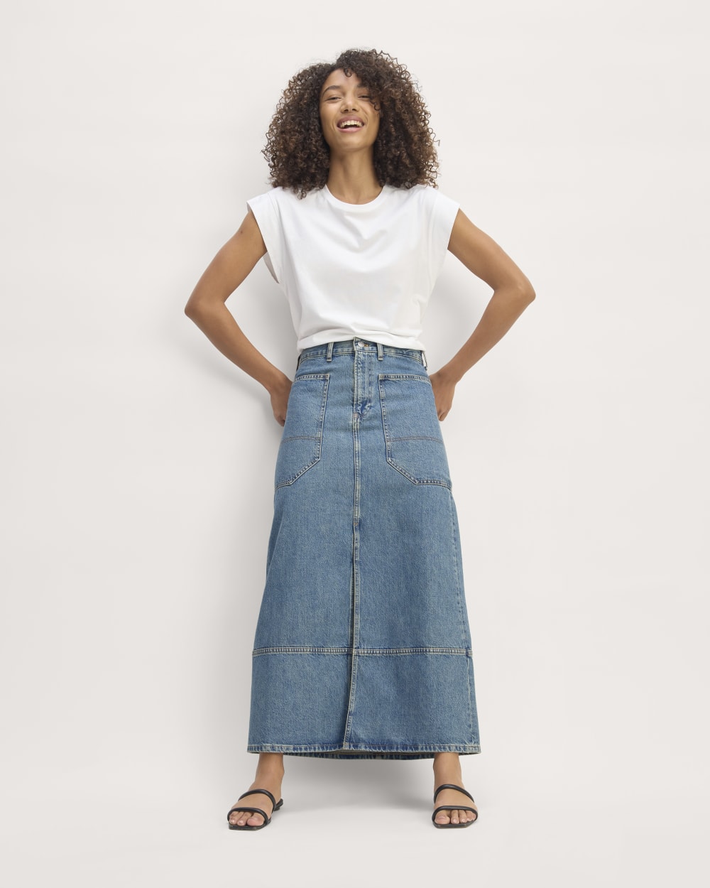 The Gardener Skirt | Medium Indigo