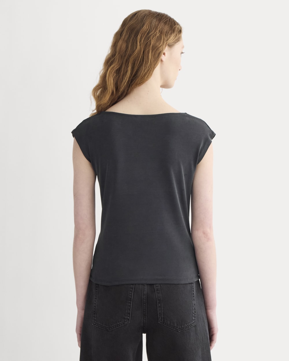The Draped Top in Butterknit | Black