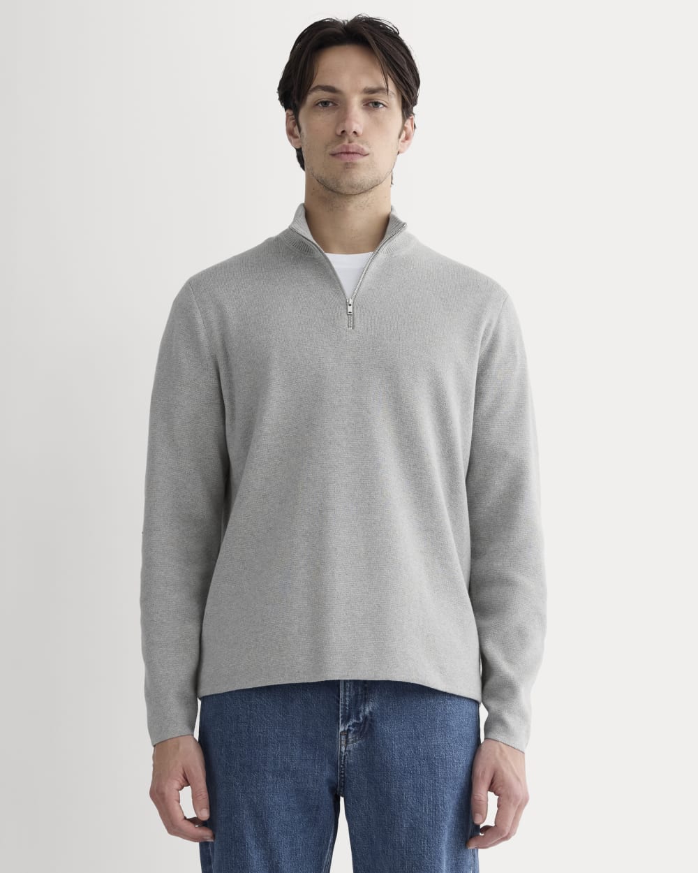 The No-Sweat Quarter-Zip |  Heathered Grey