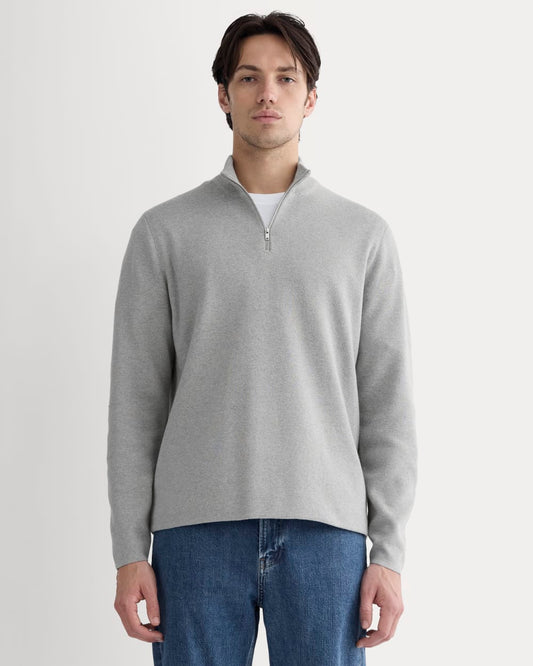 The No-Sweat Quarter-Zip |  Heathered Grey