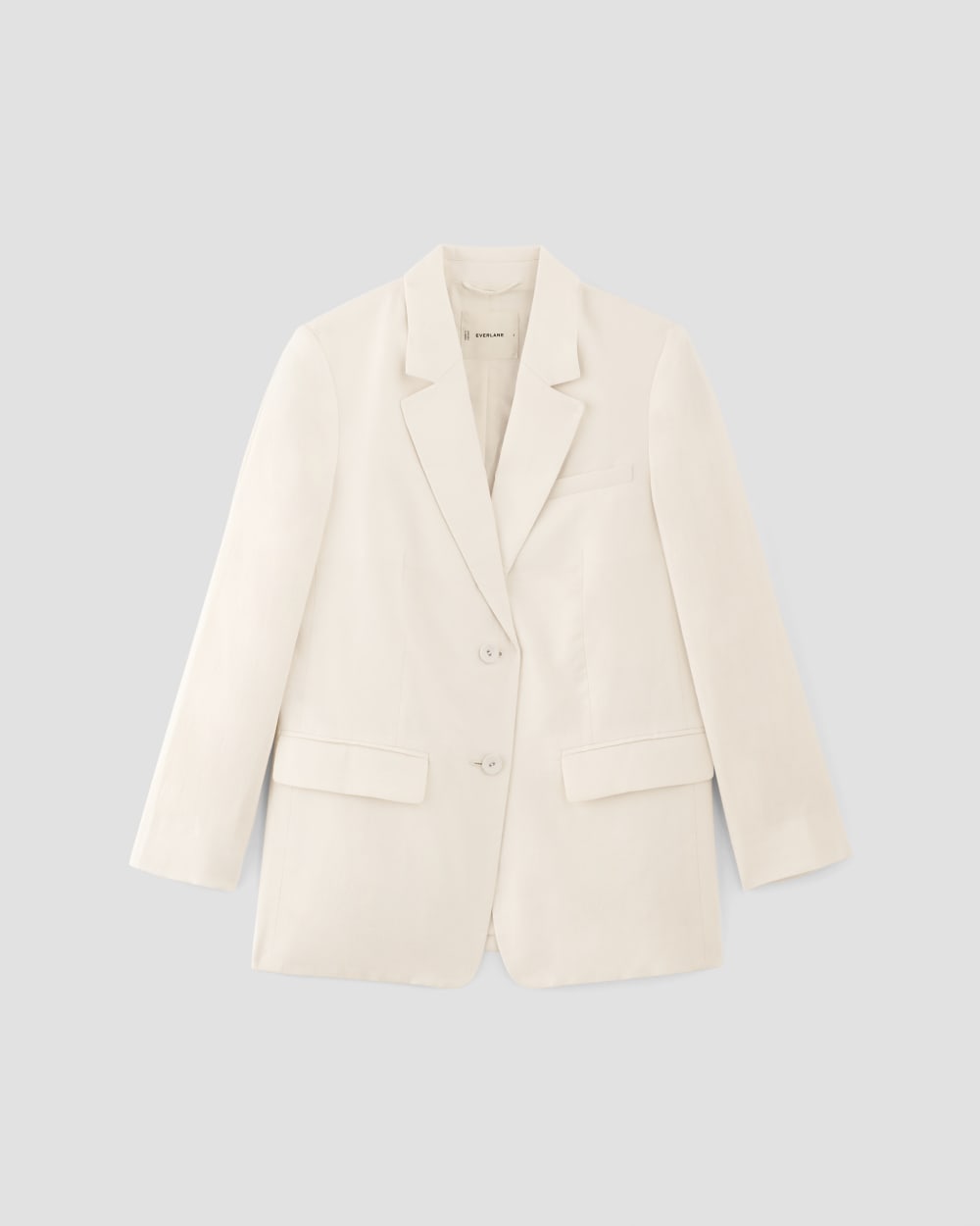 The Oversized Blazer in Linen | Bone
