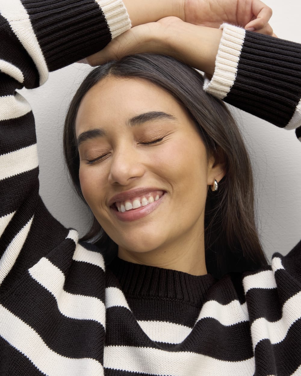 The Boxy Sweater in Everyday Cotton | Black / Canvas