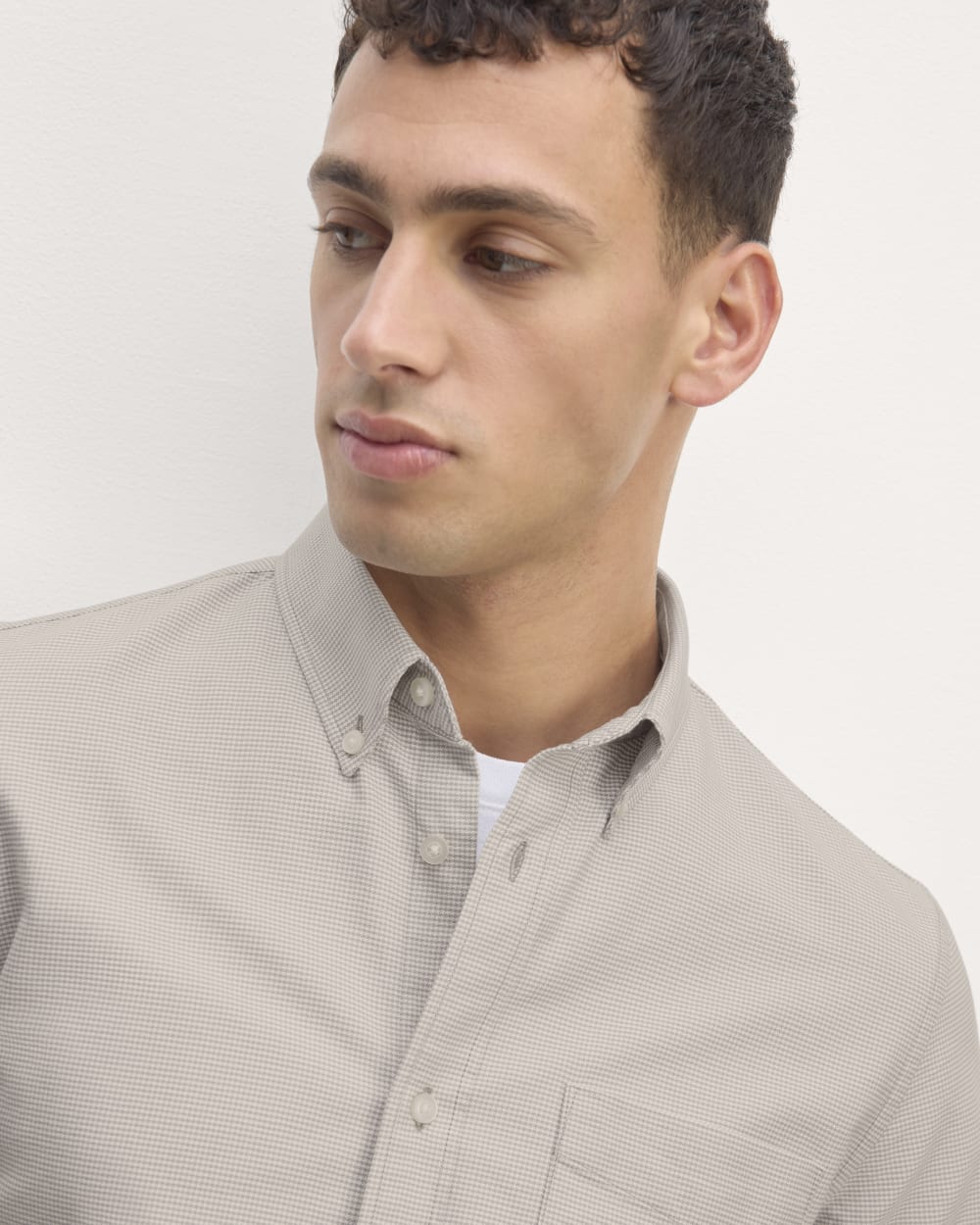 The Slim Oxford Shirt | Gray Houndstooth | Standard