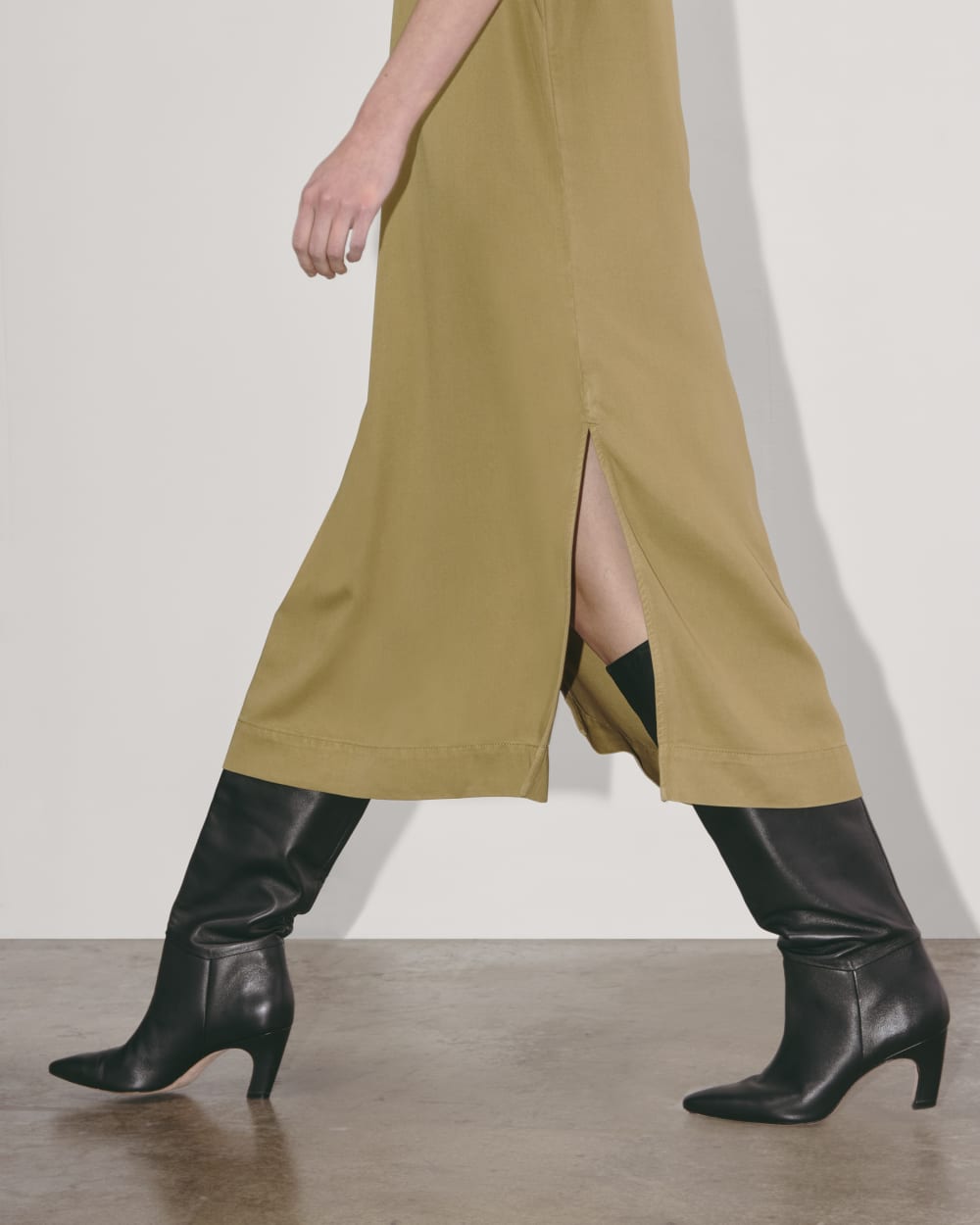 The Relaxed T-Shirt Dress in Buttersoft | Fennel Seed