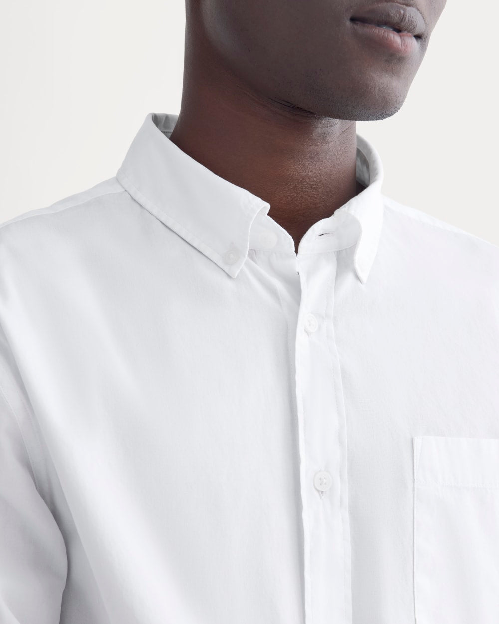 Washed Poplin Shirt | White