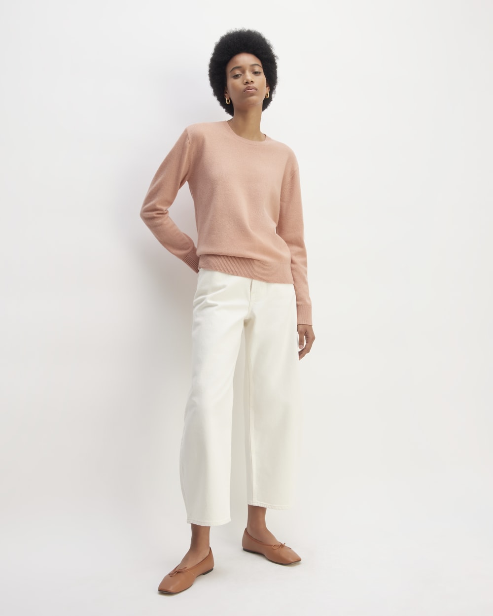 The Classic Crew in Cashmere | Blush Pink