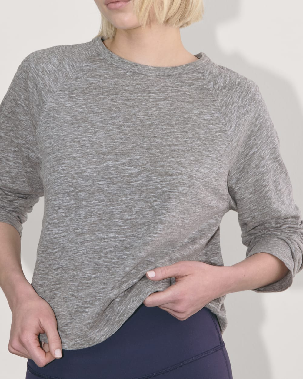 The Perform Crew Tee |  Heathered Grey