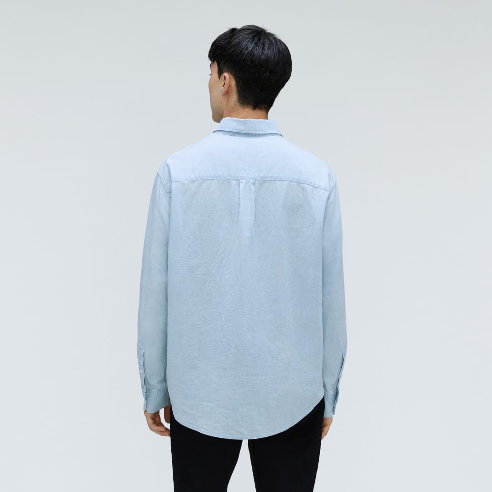 The Relaxed Organic Chambray Shirt  | Icy Blue