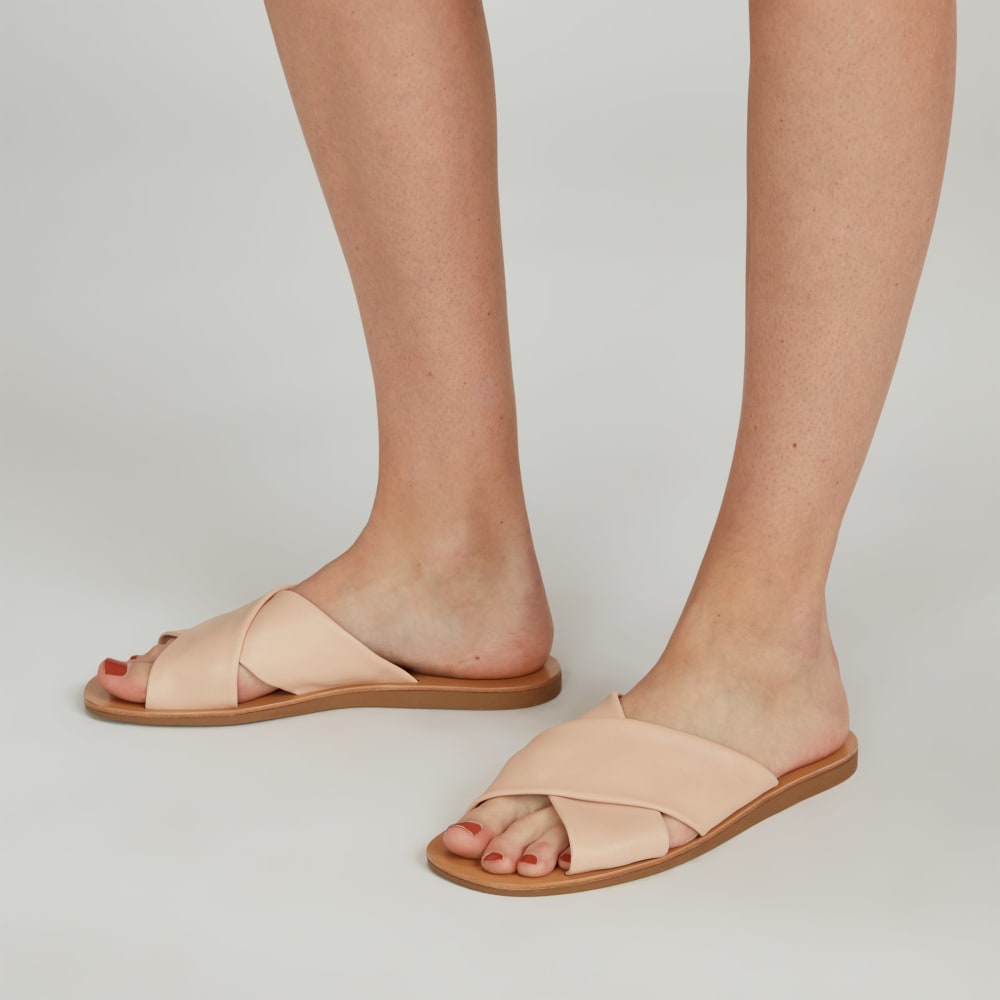 The Day Crossover Sandal | Pale Pink