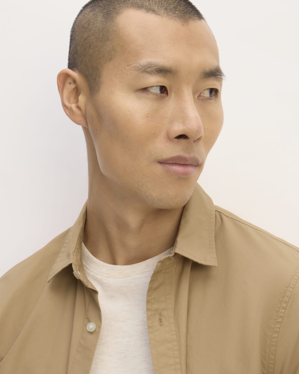 The Supima® Short-Sleeve Poplin Shirt | Tiger's Eye