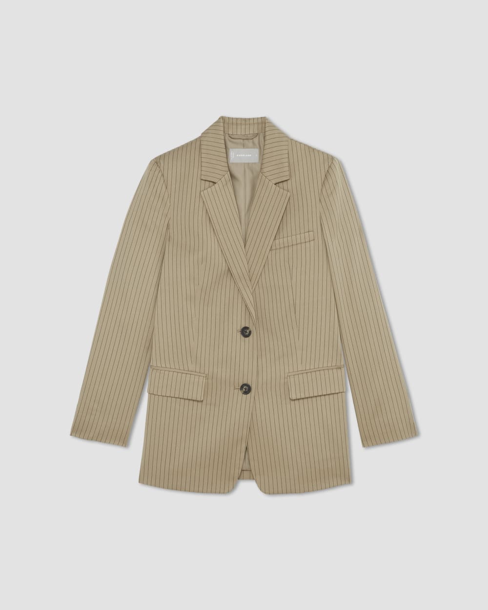 The Oversized Blazer in Buttersmooth | Cornstalk / Black