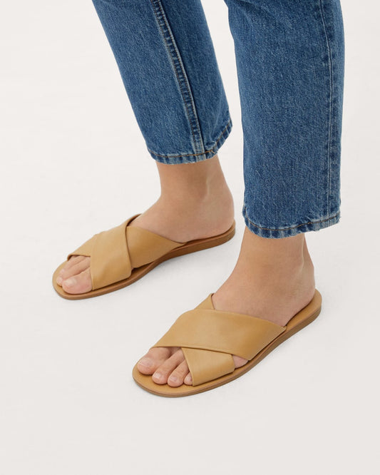 The Day Crossover Sandal | Light Taupe