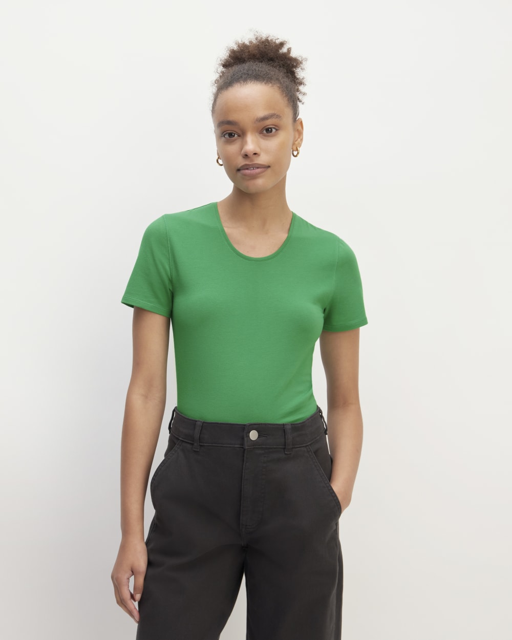 The Supima® Form Crew Neck Tee | Grass Green
